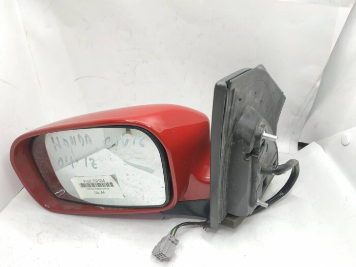 Retrovisor completo eléctrico izquierdo Honda Civic 2004 rojo