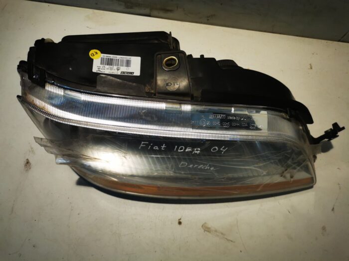 Faro delantero derecha con servomotor para reg. alcance luces original Fiat Idea, Multipla