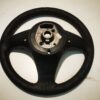 Volante BMW serie 3 E46 con funda de cuero pespunte rojo