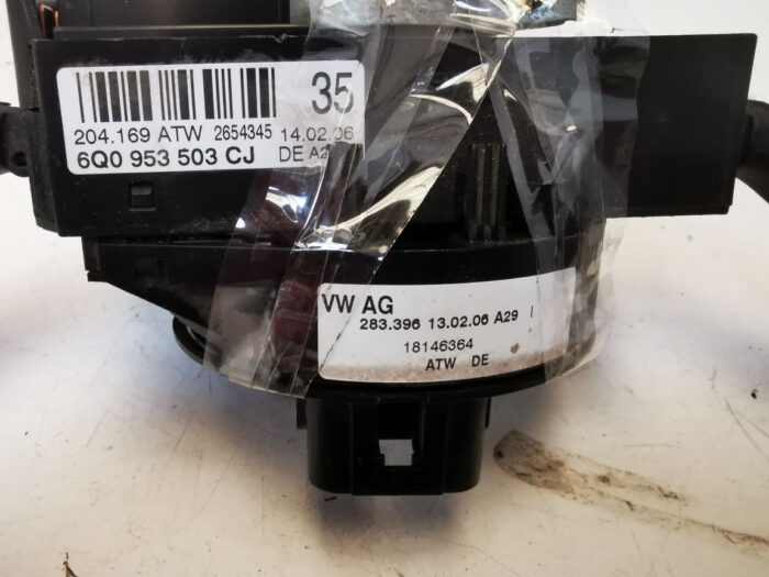 Conmutador volante mando intermitentes y limpia con anillo de airbag Seat Ibiza III 6L