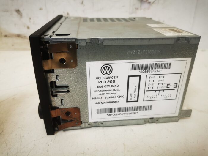 Sistema de Audio radio CD Volkswagen Polo IV 9N