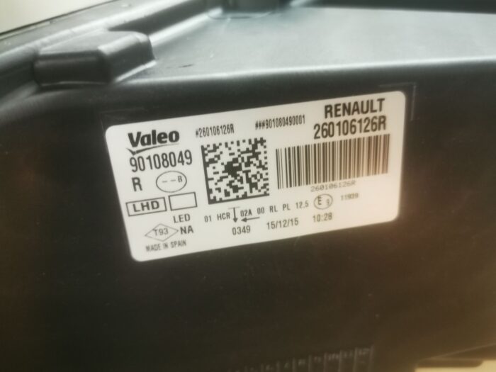 Faro delantero derecho Renault Megane IV nuevo original