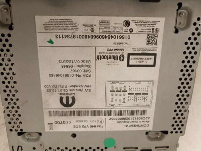 Sistema Radio CD original Alfa Romeo Giulietta (940) 2014