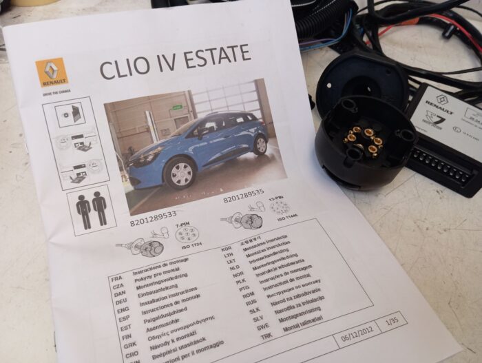 Cableado 7 pines remolque Renault Clio IV (K98)