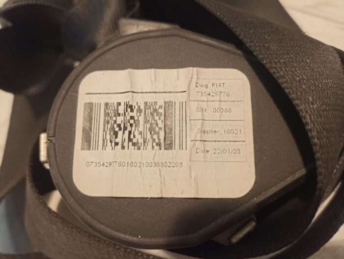 Cinturón pretensor de seguridad delantero izquierdo Fiat Ducato (250) 2007