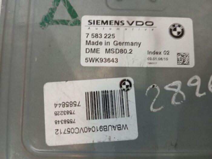 Centralita motor BMW 118I (E81) gasolina 2008