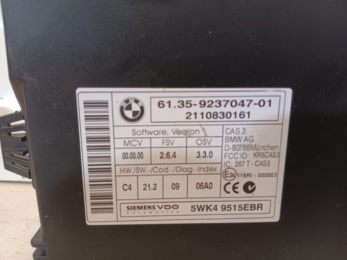 Unidad de control CAS BMW X1 XDRIVE 18D (E84) 2011
