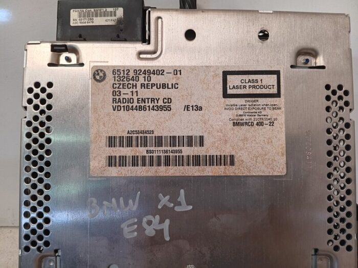 Sistema Audio / Radio Cd BMW Serie 1 (E81/E87) 2011