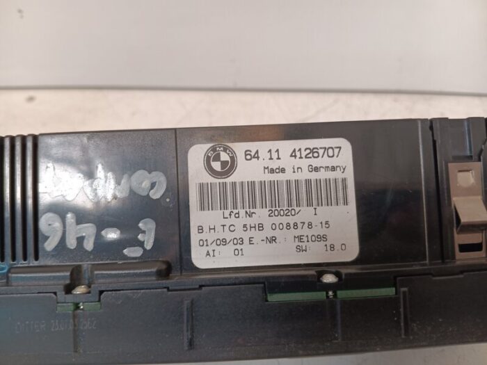 Mando climatizador BMW Serie 3 320 E46 2004