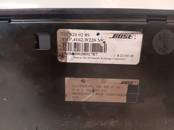 Amplificador de sonido Mercedes Clase S W220 2002