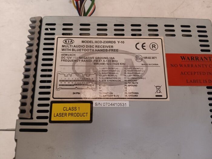 Sistema audio radio CD Kia Sportage (JE_, KM_) 2007